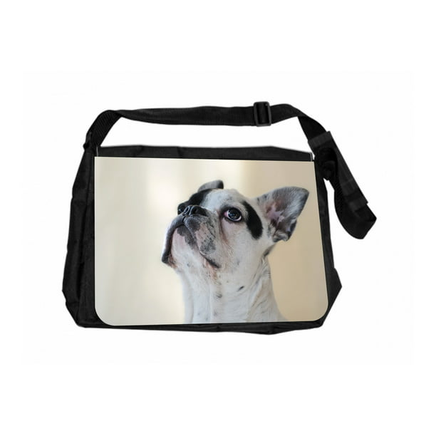 16 inch Pug Puppy Tote Messenger Shoulder Bag Notebook Computer Crossbody Bag with Strap Handle for Women Men Shepherd Dog Animal Laptop Case Sleeve Briefcase 